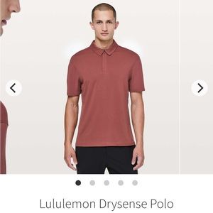Lululemon Athletica DrySense Polo - Rust Red